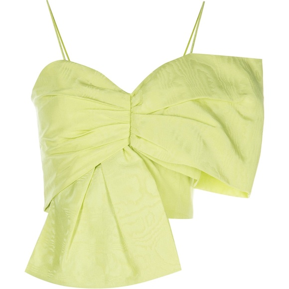 ALICE + OLIVIA BELINE FRONT BOW CROP TOP SIZE XS IN EXCELLENT CONDITION.